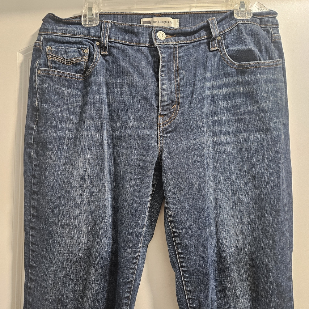 Levi's Womens 505 Straight Leg Buttoned Pockets Sz 32 X 32
